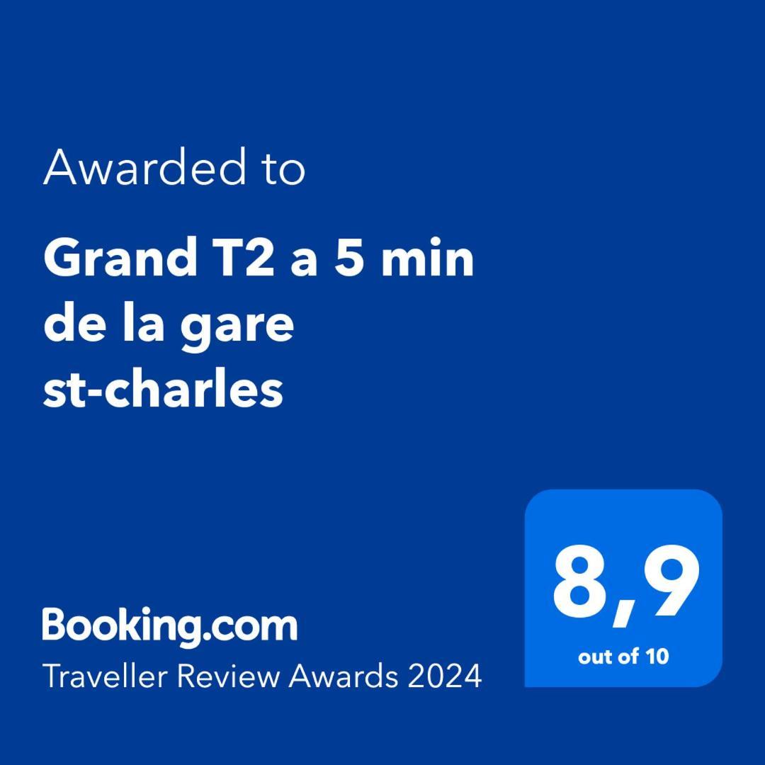 Apartament Grand T2 Climatise A 5 Min De La Gare St-Charles - Vieux Port Marsylia Zewnętrze zdjęcie